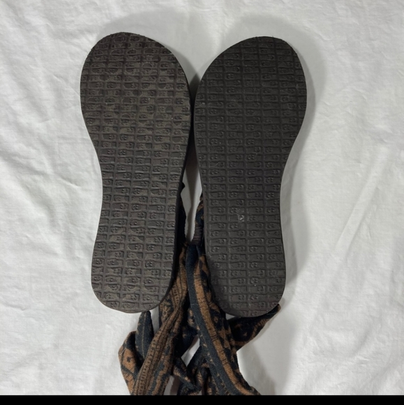 Sanuk Slinged Up Ankle Wrap Sandals Yoga - Picture 7 of 7